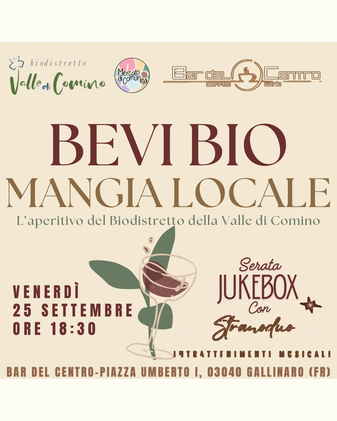 Bevi Bio Mangia Locale – 25 Settembre
